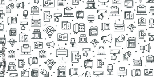 DIGITAL MARKETING SEAMLESS PATTERN