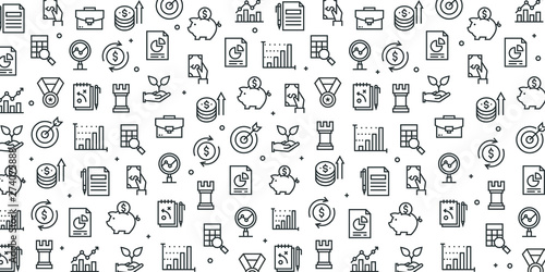 CASH FLOW SEAMLESS PATTERN