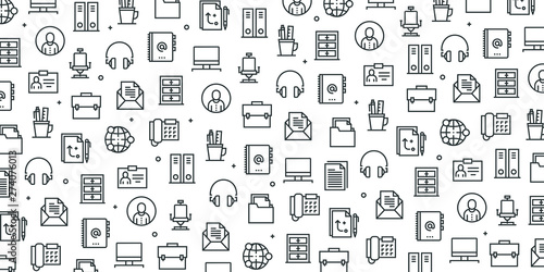BUSINESS ESSENTIAL SEAMLESS PATTERN