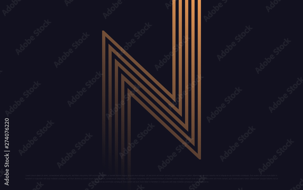 Obraz premium Black premium background with luxury dark X letters and golden lines. Rich background for poster premium design. - Vector