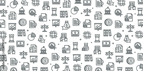 BUSINESS AND FINANCE SEAMLESS PATTERN