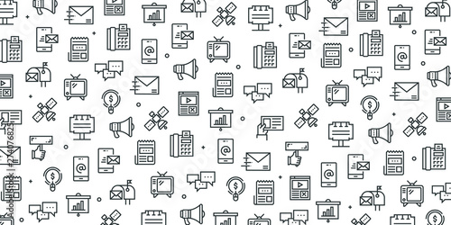 ADVERTISING SEAMLESS PATTERN