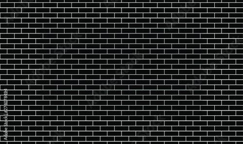 Background. Brick wall made of black bricks