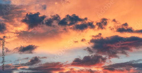 Colorful dramatic sky with clouds © b. Sergiu