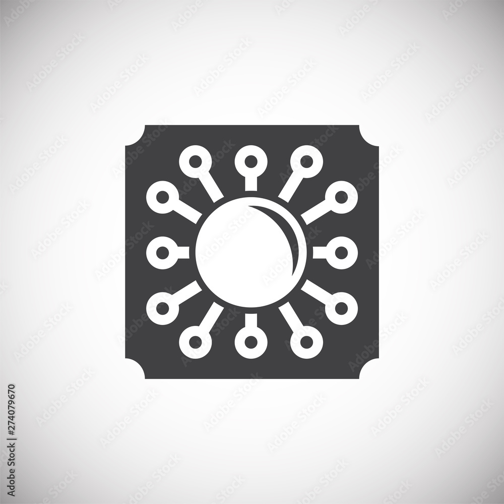 Computer chip related icon on background for graphic and web design. Simple illustration. Internet concept symbol for website button or mobile app. Computer chip related icon on background for graphic and web design. Simple illustration. Internet concept symbol for website button or mobile app.