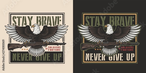 Colorful military badge