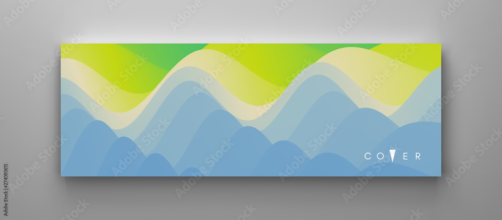 Obraz premium Abstract background with dynamic effect. Motion vector Illustration. Trendy gradients. Can be used for advertising, marketing, presentation.