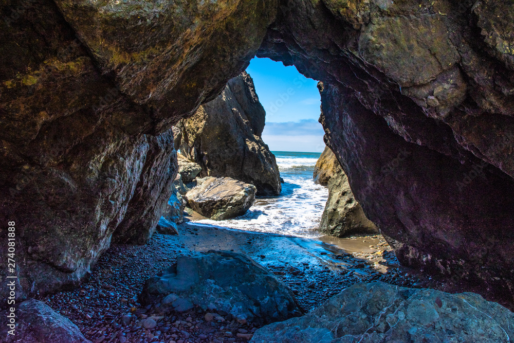 Beautiful Morning Hike on Ruby Beach in Olympic National Park, Washington Beautiful Morning Hike on Ruby Beach in Olympic National Park, Washington