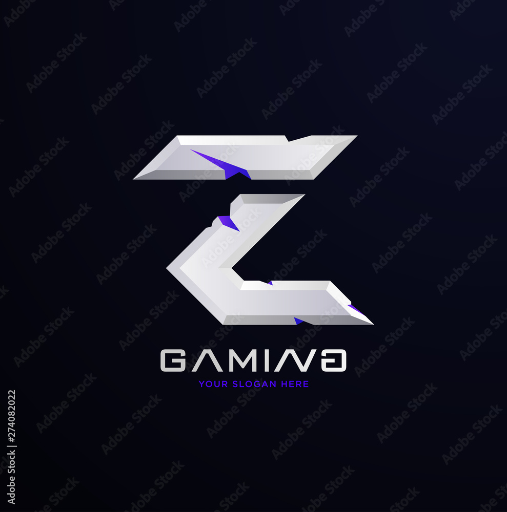 Initial letter Z gaming esports style logo template Stock Vector ...