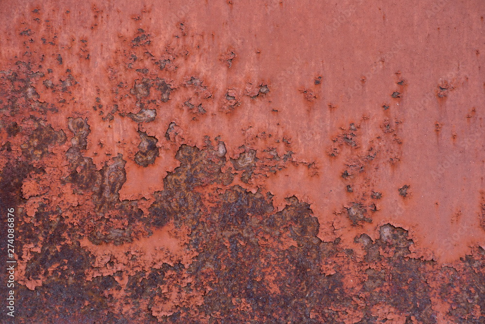 Rusty iron sheet with falling off paint Rusty iron sheet with falling off paint