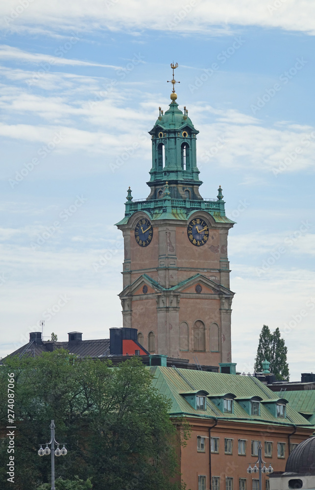 Turm der Storkyrkan-Kirche, Stockholm