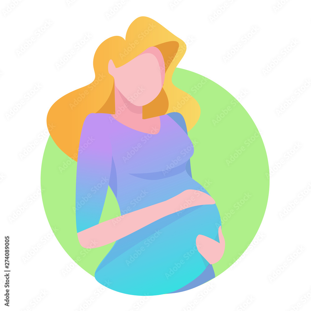 Pregnant woman. Vector illustration Pregnant woman. Vector illustration