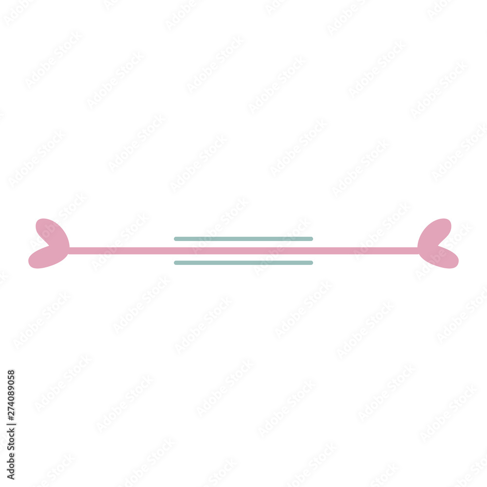 frame line with leafs and hearts decorative boho style frame line with leafs and hearts decorative boho style