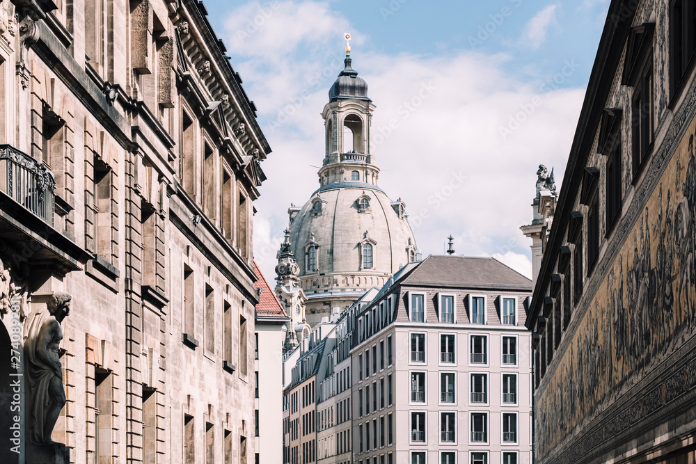 Blick auf die Frauenkirche, Dresden