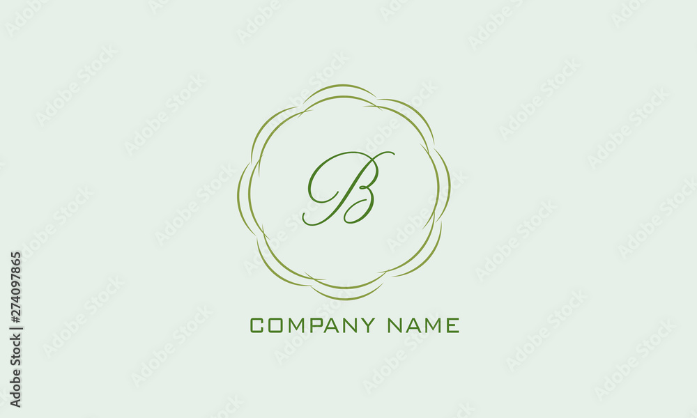 Obraz premium Magnificent brand with calligraphy letter. Branding styles of classic style. Vector illustration.