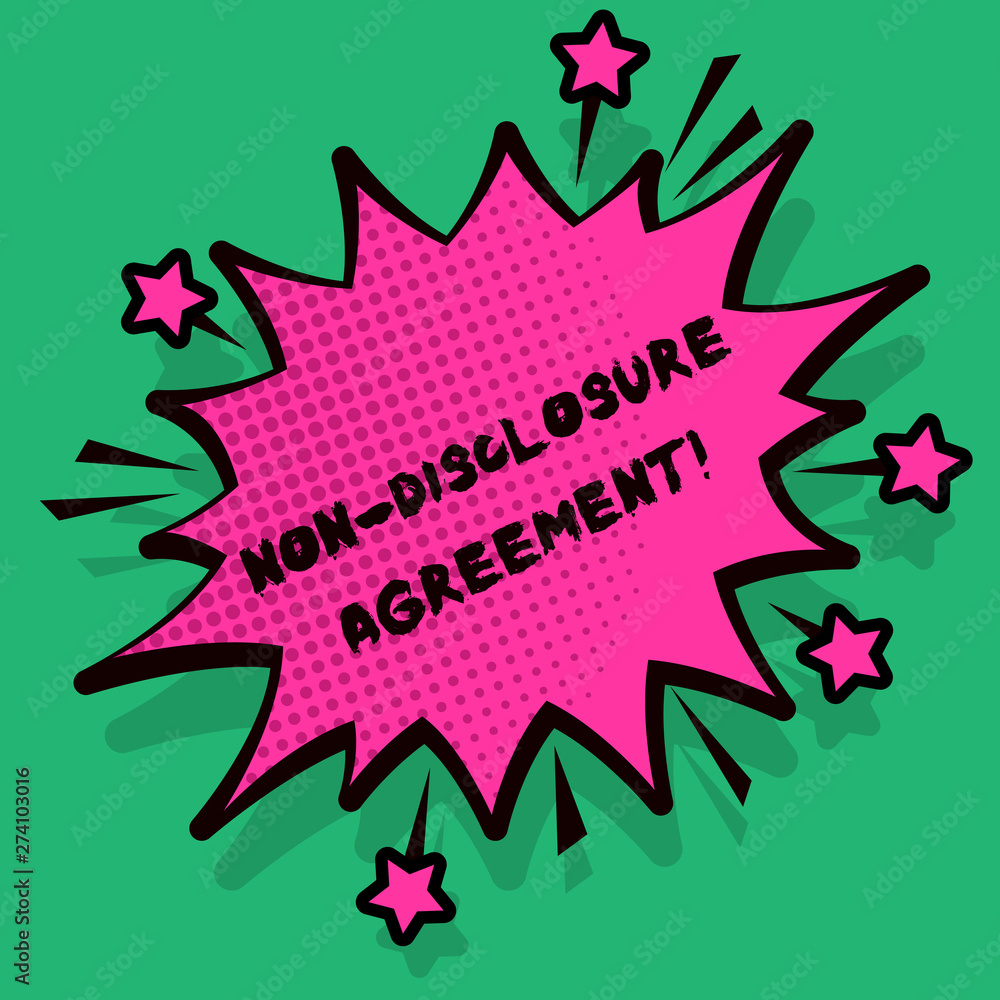 Text sign showing Non Disclosure Agreement. Business photo text parties agree not disclose confidential information Spiky Blank Fight and Screaming Angry Speech Bubble with Thick Dark Outline Text sign showing Non Disclosure Agreement. Business photo text parties agree not disclose confidential information Spiky Blank Fight and Screaming Angry Speech Bubble with Thick Dark Outline