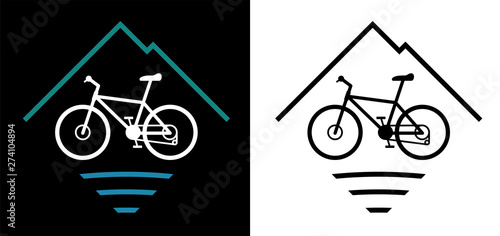 Mountain Bike Logo Vector Illustration