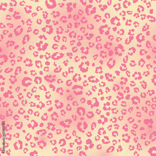 Leopard pattern design. vector seamless background