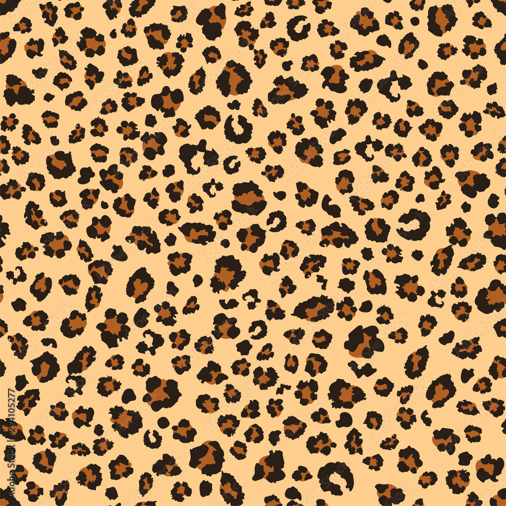Leopard pattern design. vector seamless background Leopard pattern design. vector seamless background