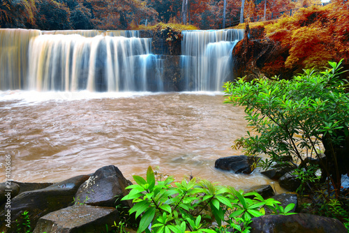 Fototapeta Naklejka Na Ścianę i Meble -  Beautiful waterfall in Thailand