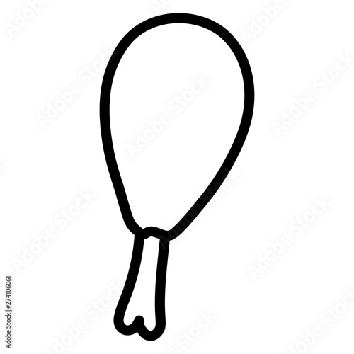 chicken thigh meat food icon