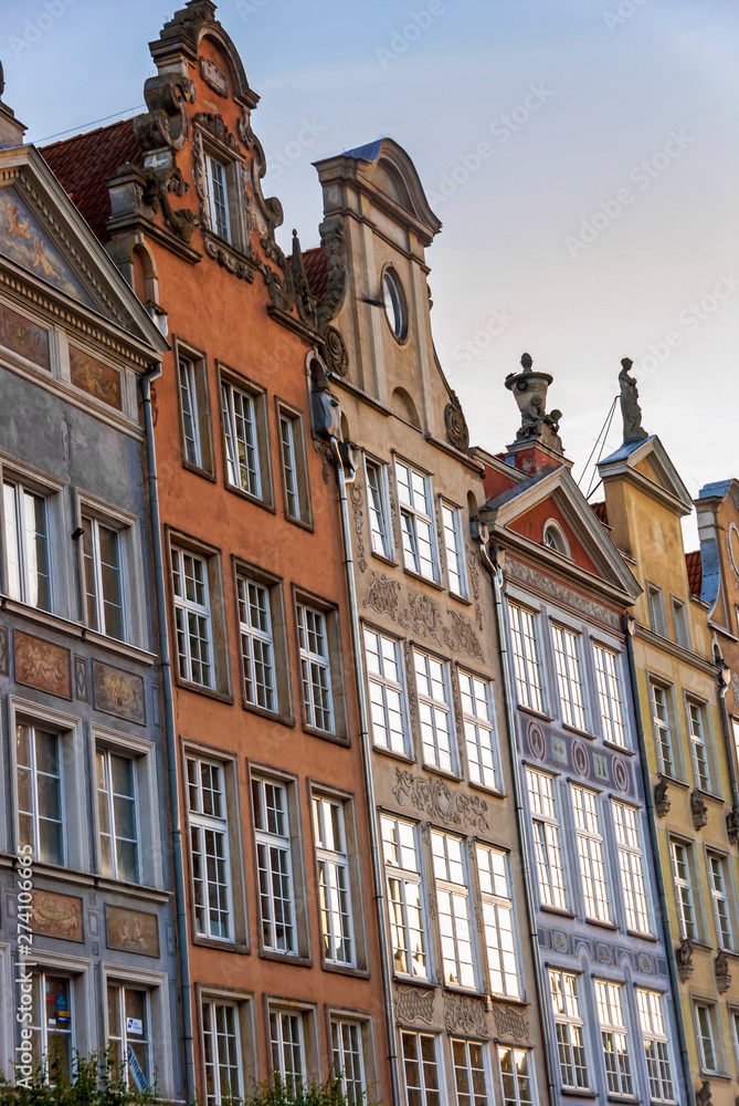 Fototapeta premium Old historical building architecture facade in Gdansk