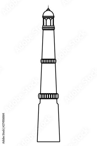 jama masjid famous building icon