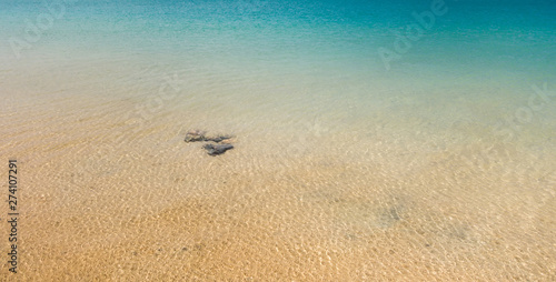 Hidden bay beach Egypt, Red Sea.