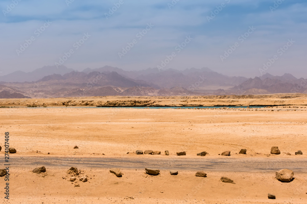 Obraz premium Sinai mountains Ras Mohamed Sharm-el-Sheikh, Egypt