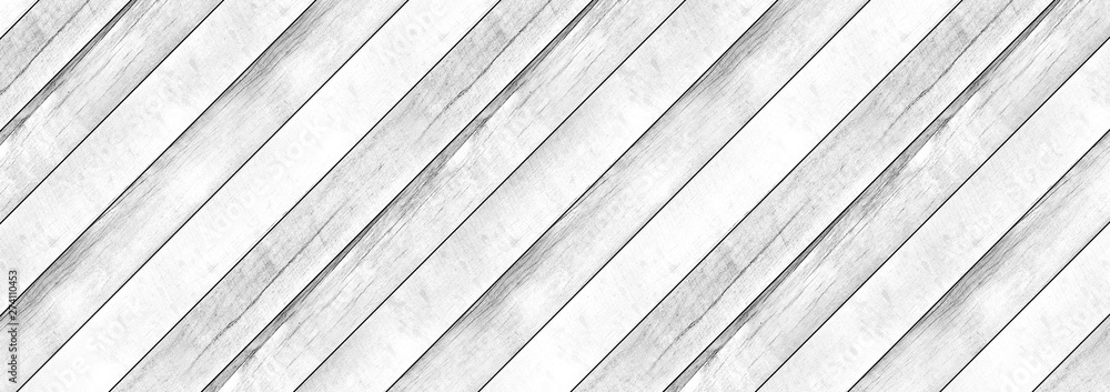 Obraz premium white wooden planks texture background