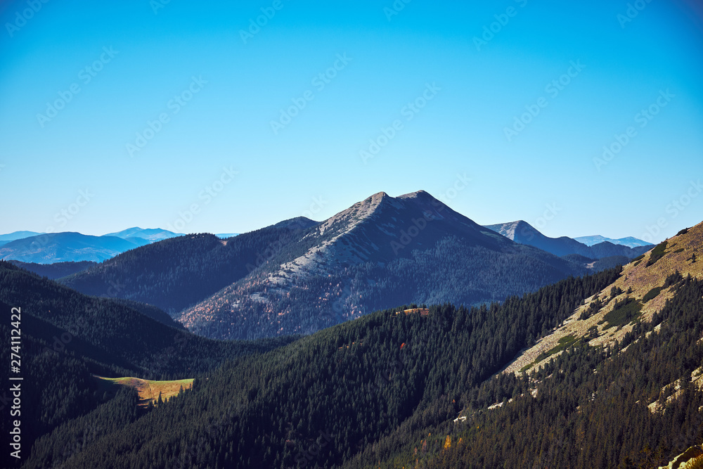 Fototapeta premium The Carpathian Mountains or Carpathians