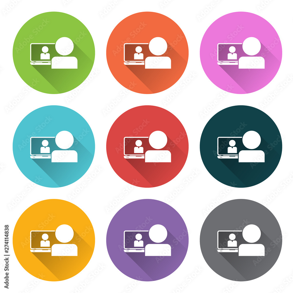 Webinar, Online Coaching Icon Webinar, Online Coaching Icon