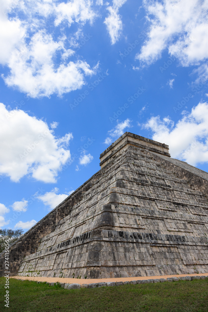 a cloudy summer day at Chichen Itza