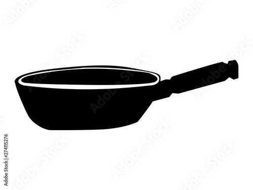 silhouette of frying pan