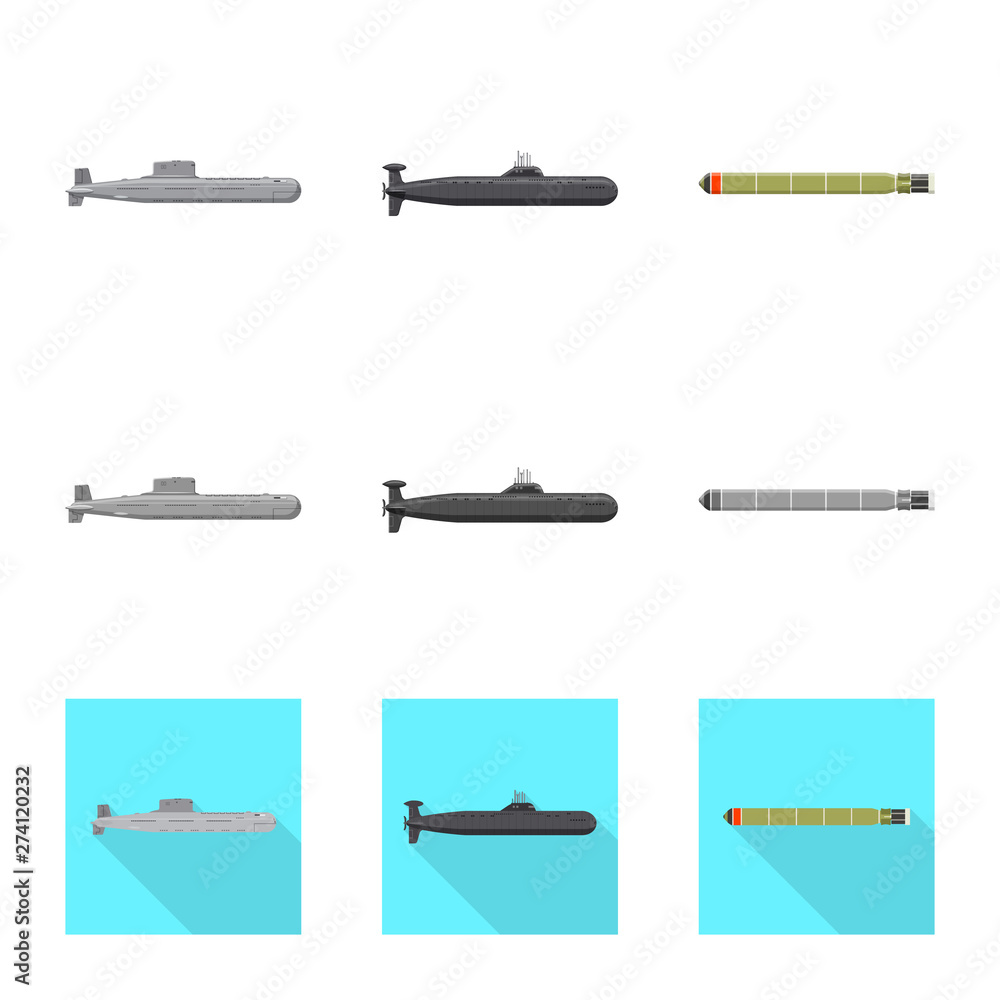 Vector design of war and ship sign. Set of war and fleet vector icon for stock. Vector design of war and ship sign. Set of war and fleet vector icon for stock.