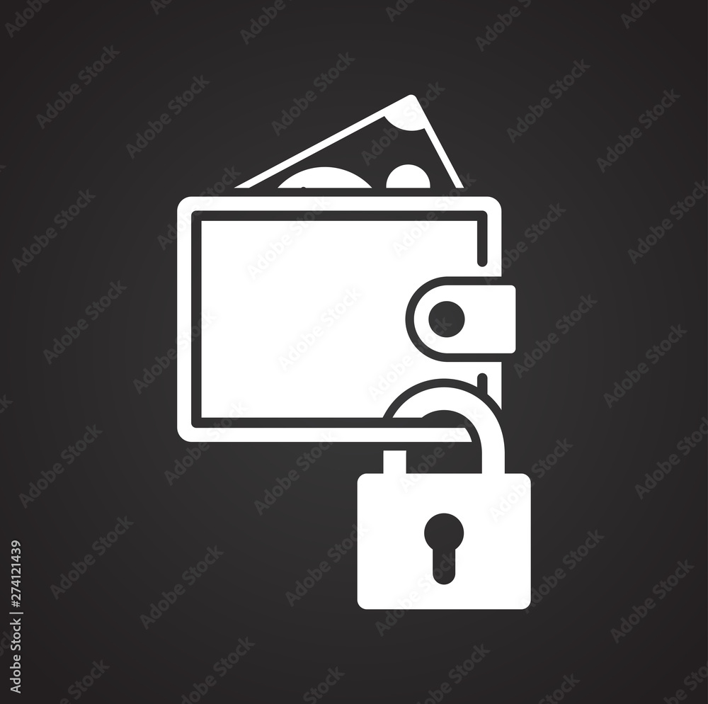 Money security related icon on background for graphic and web design. Simple illustration. Internet concept symbol for website button or mobile app. Money security related icon on background for graphic and web design. Simple illustration. Internet concept symbol for website button or mobile app.