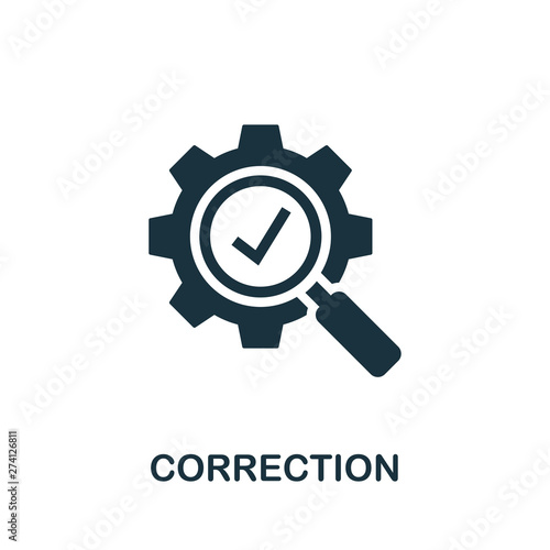 Correction vector icon symbol. Creative sign from quality control icons collection. Filled flat Correction icon for computer and mobile