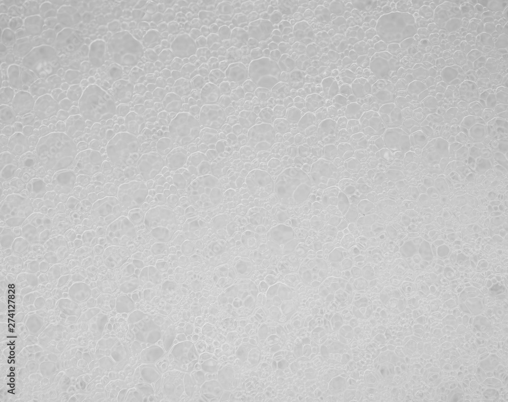 Fototapeta premium The texture of the bubble of soap water, used to make a background image