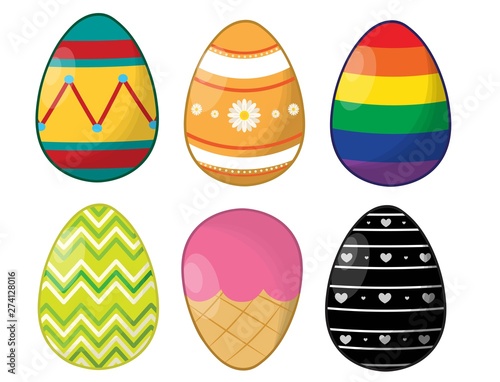 Easter Egg Vector Set 1