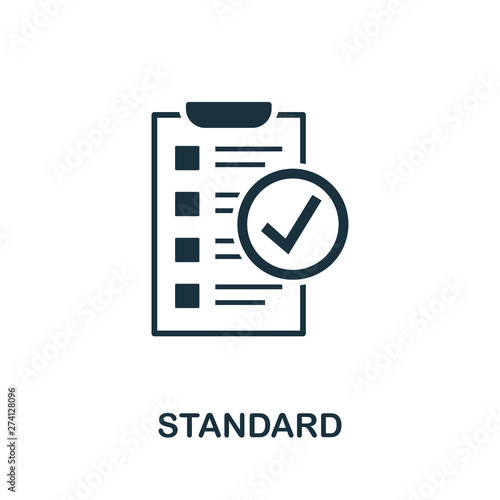Standard vector icon symbol. Creative sign from quality control icons collection. Filled flat Standard icon for computer and mobile