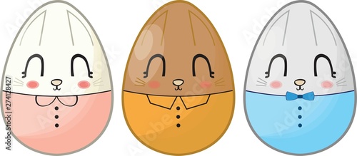 Bunny Easter Egg Set