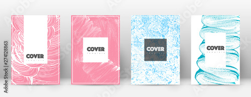 Cover page design template. Hipster brochure layou