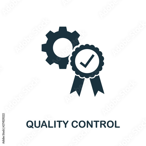 Quality Control vector icon symbol. Creative sign from icons collection. Filled flat Quality Control icon for computer and mobile