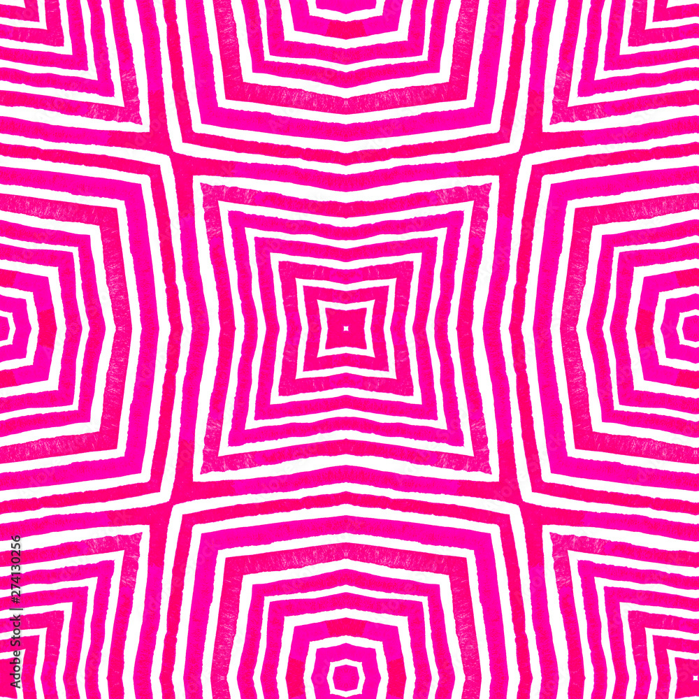 Pink red Geometric Watercolor. Delightful Seamless Pink red Geometric Watercolor. Delightful Seamless