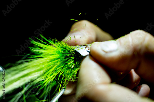 Shaping a Deer Hair Fly photo