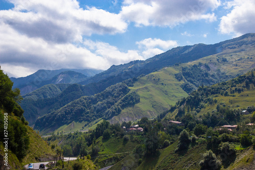 A small village in Caucasus mountains, Georgia