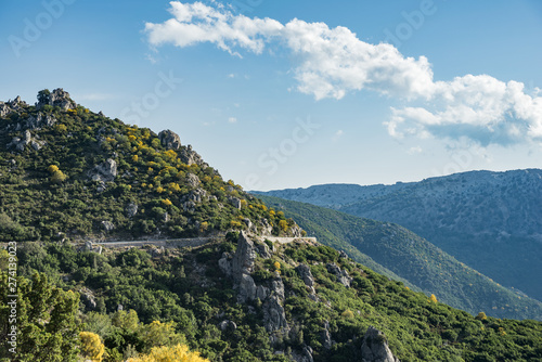 Mountain road, Strada Statale 125 Orientale Sarda, Province of Ogliastra, Sardegna, Sardinia, Italy