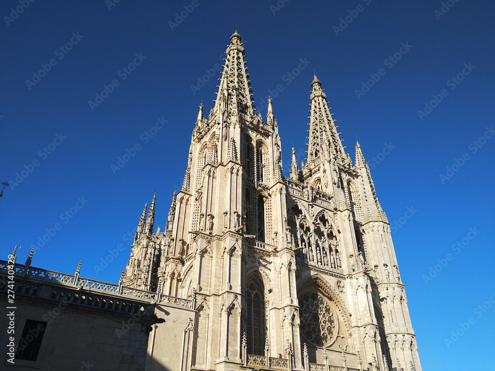 Catedral gótica de Burgos, España.