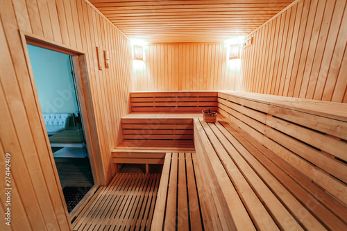 Interior View of Sauna Bath