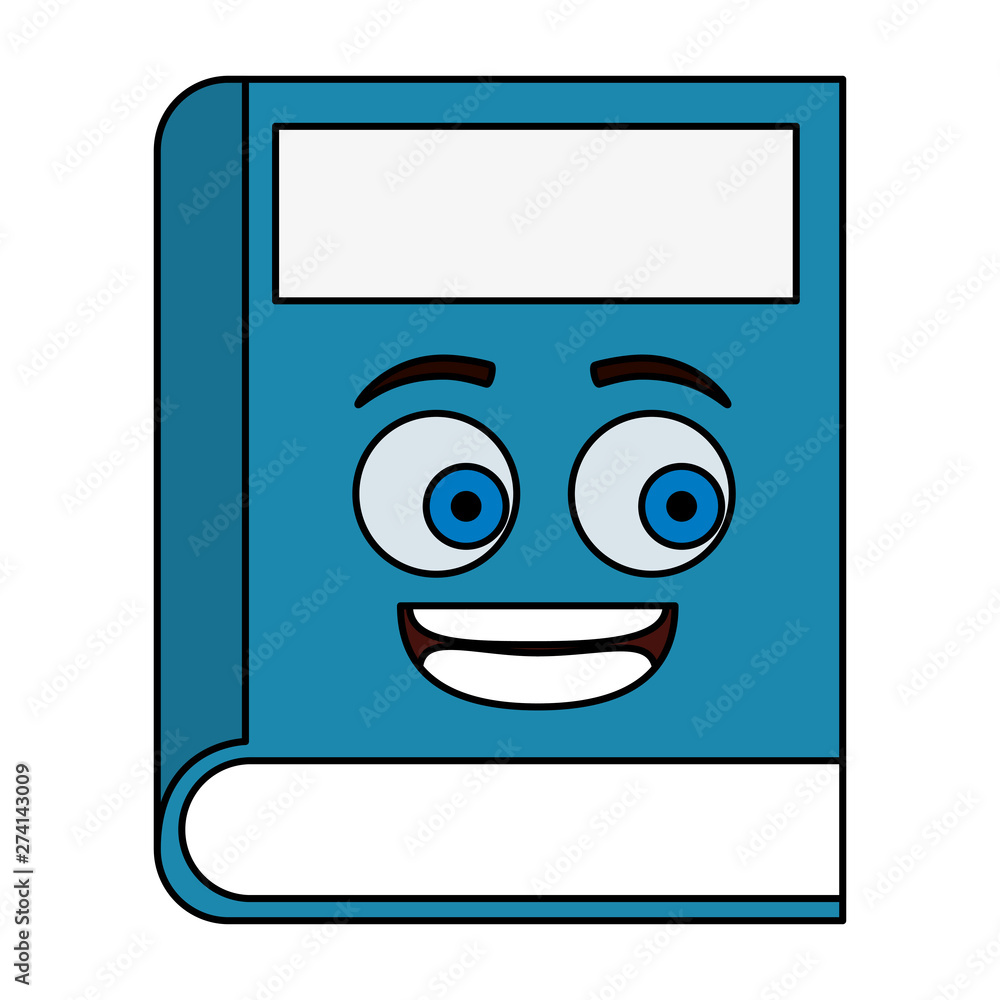text book school kawaii character text book school kawaii character
